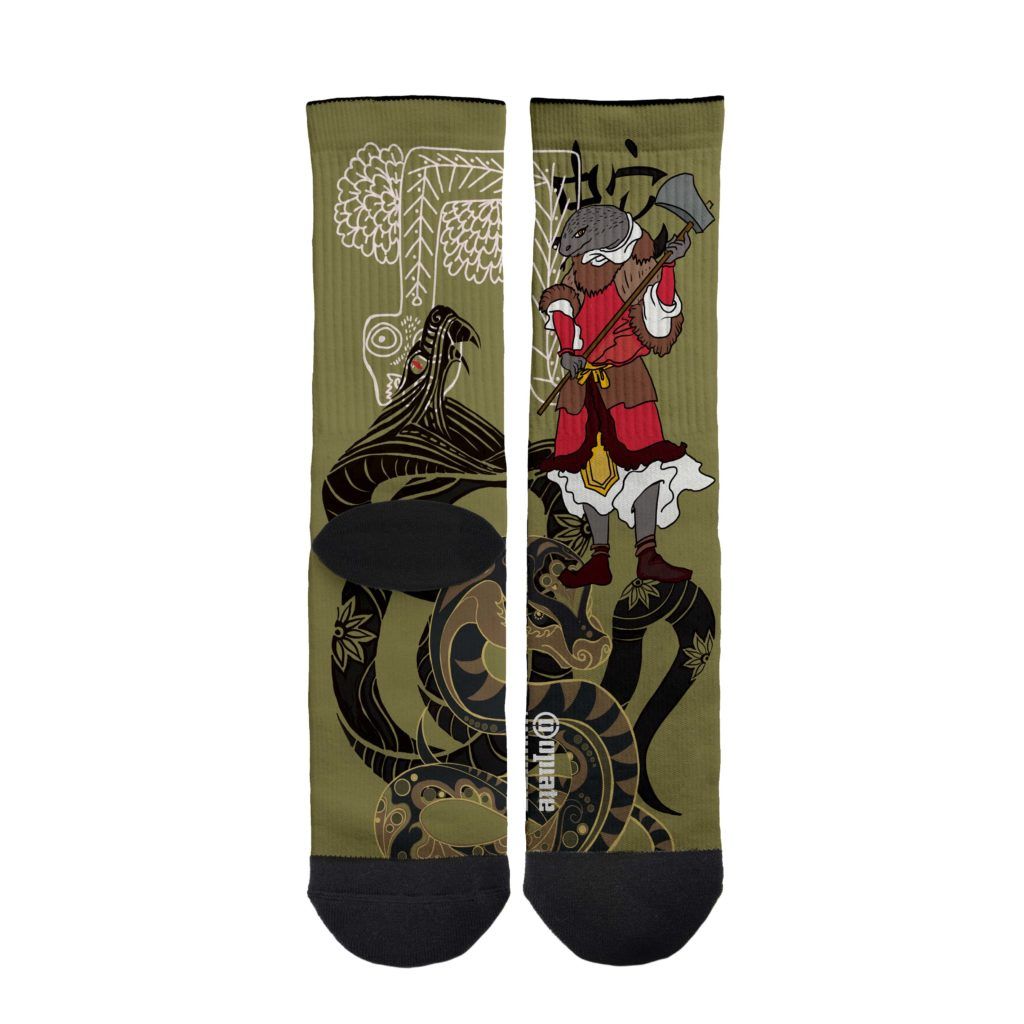 Marta de la Rocha – socks – Serpiente