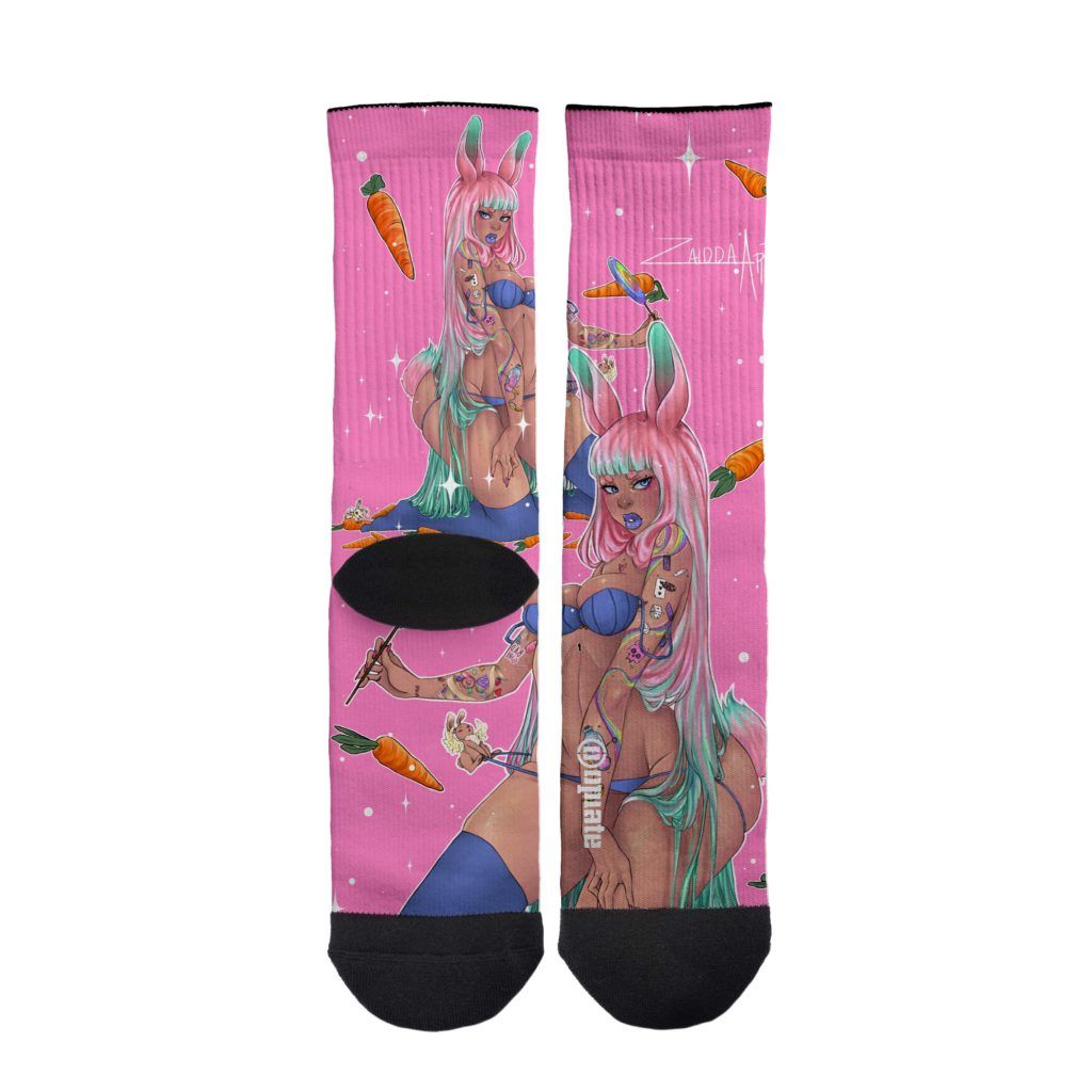 Zaidart – socks – Sugar rabbit