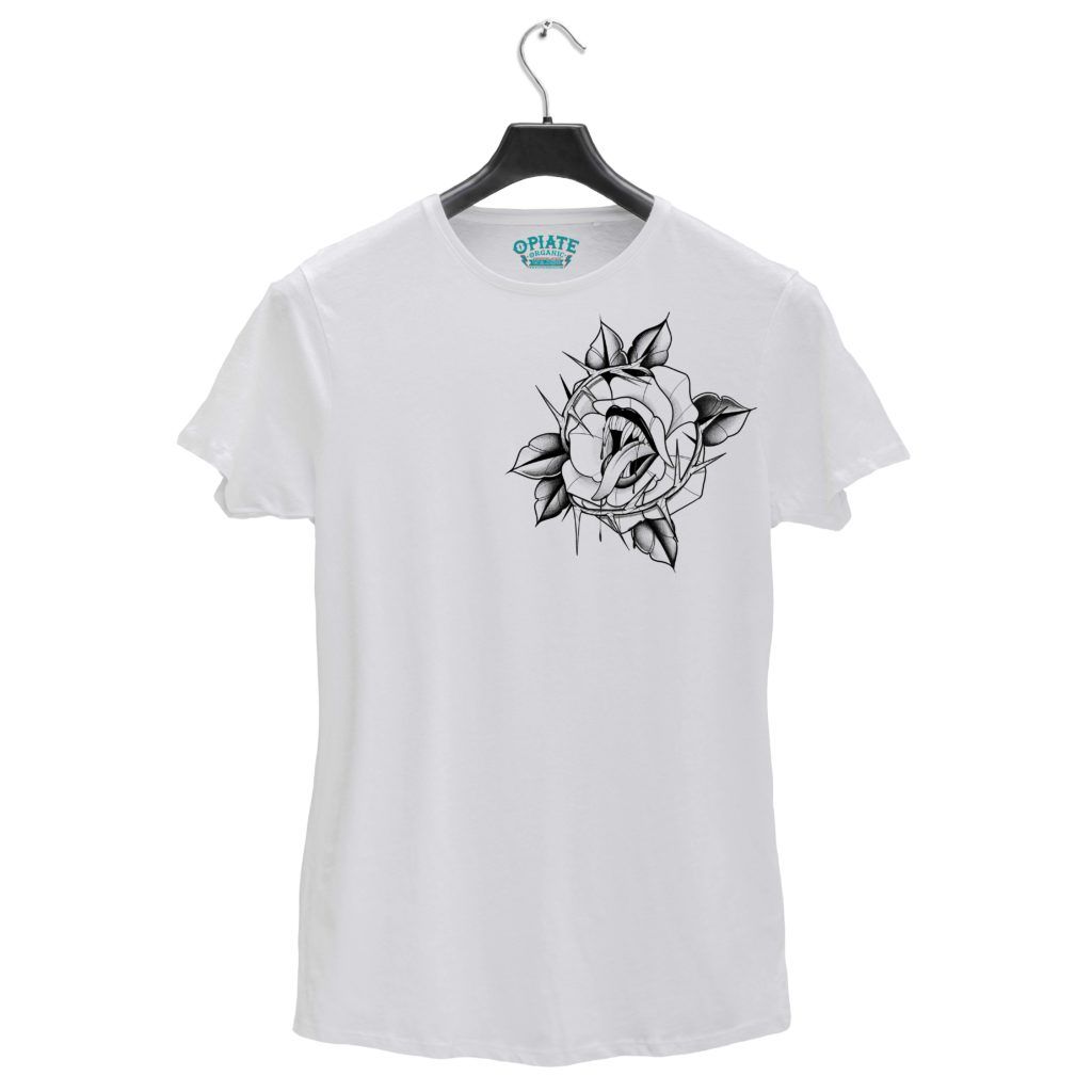 Claudia Vidal – white tshirt – Bite me