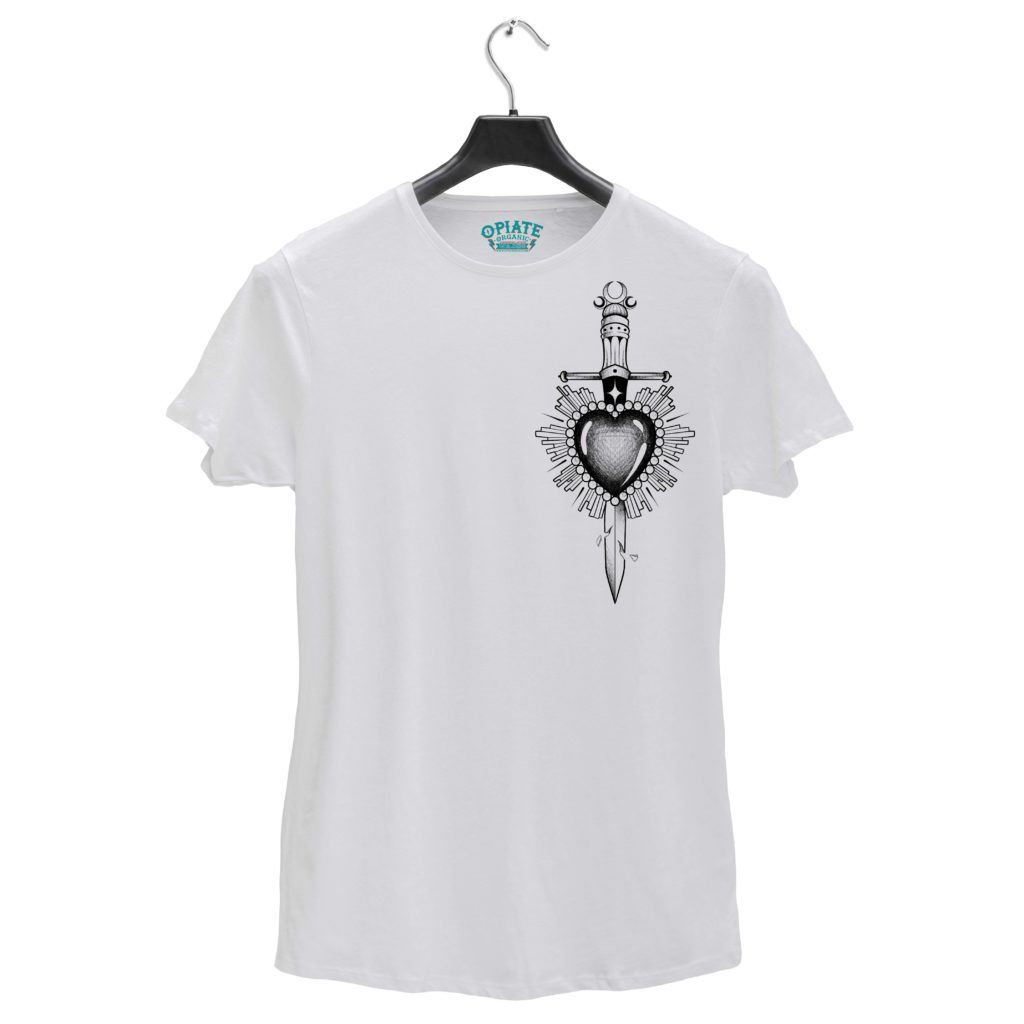 Claudia Vidal – white tshirt – Sacred