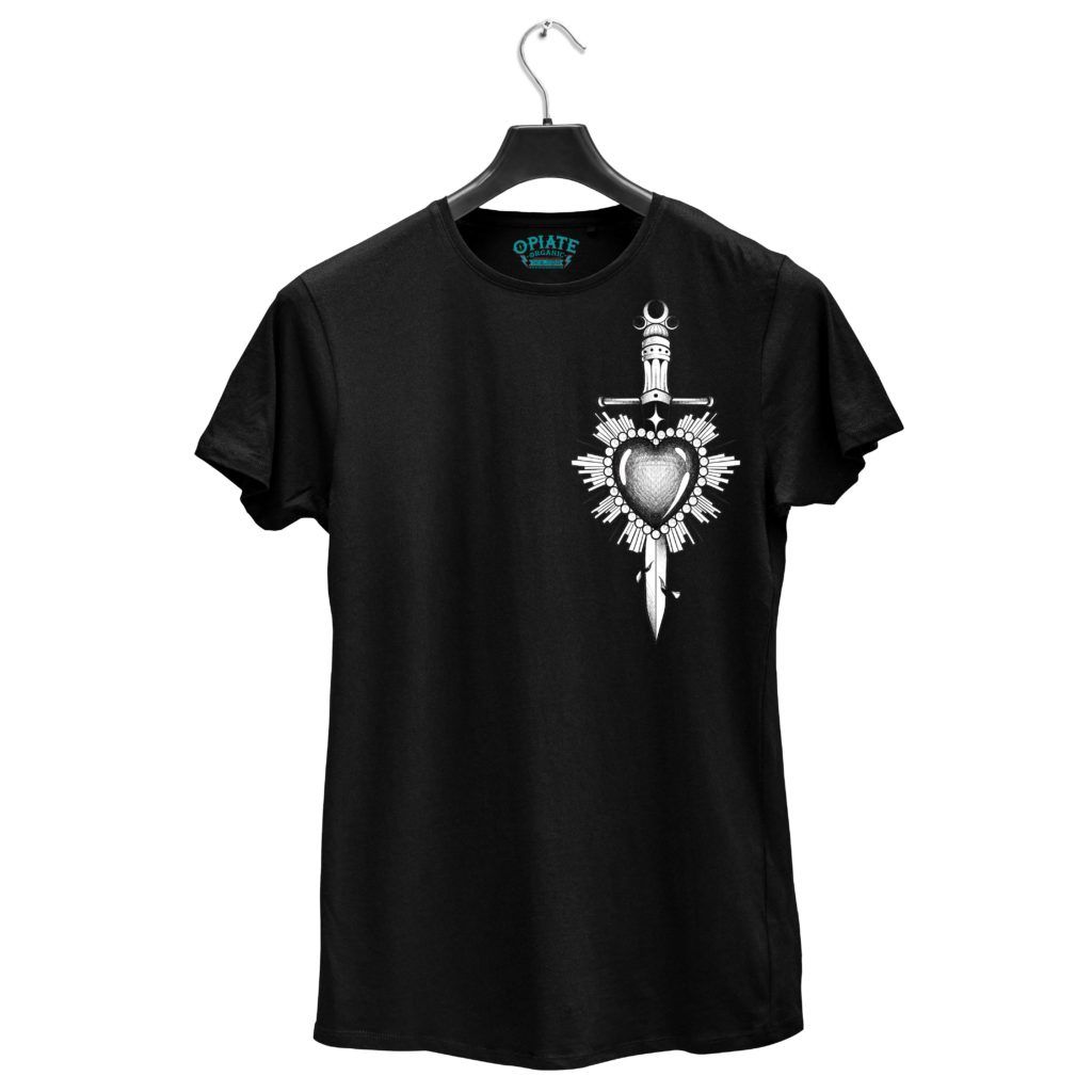 Claudia Vidal – black tshirt – Sacred