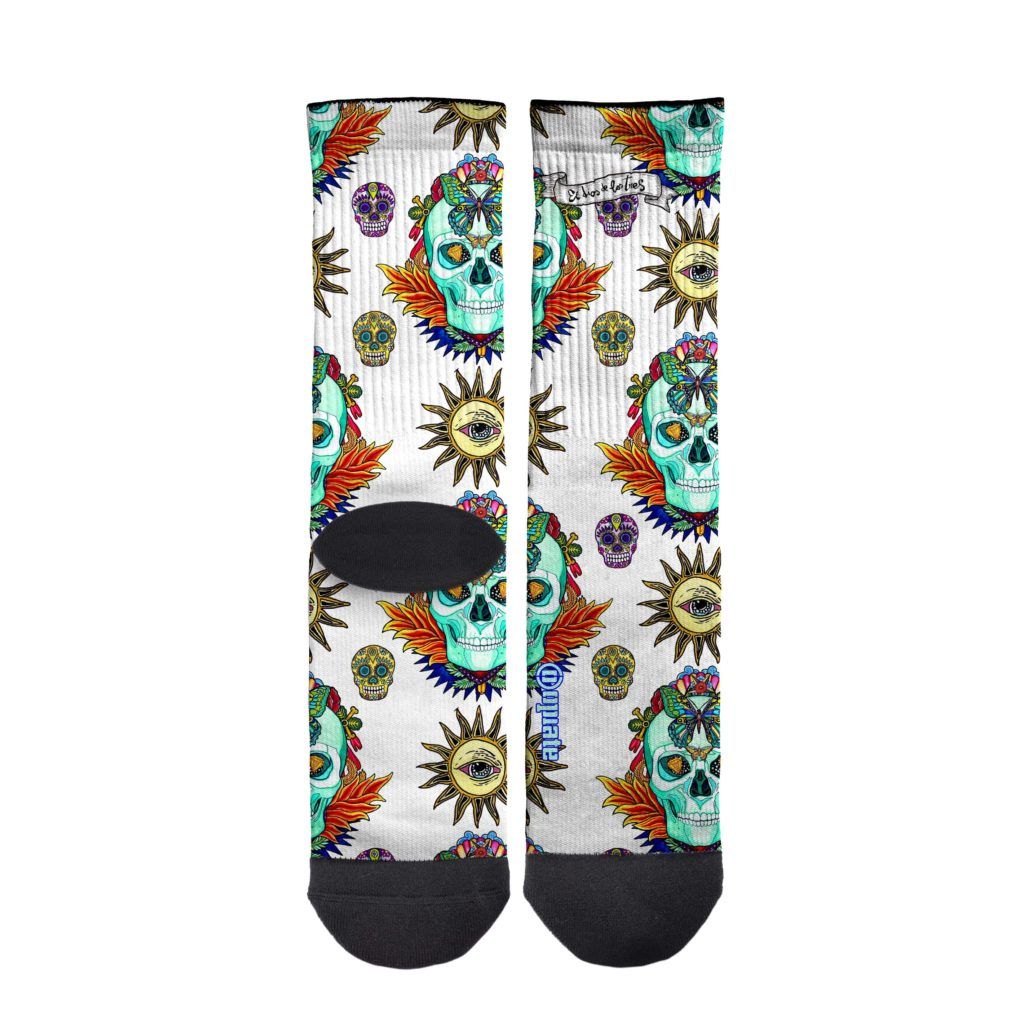 El Dios de los tres – socks – Calaca Blanca