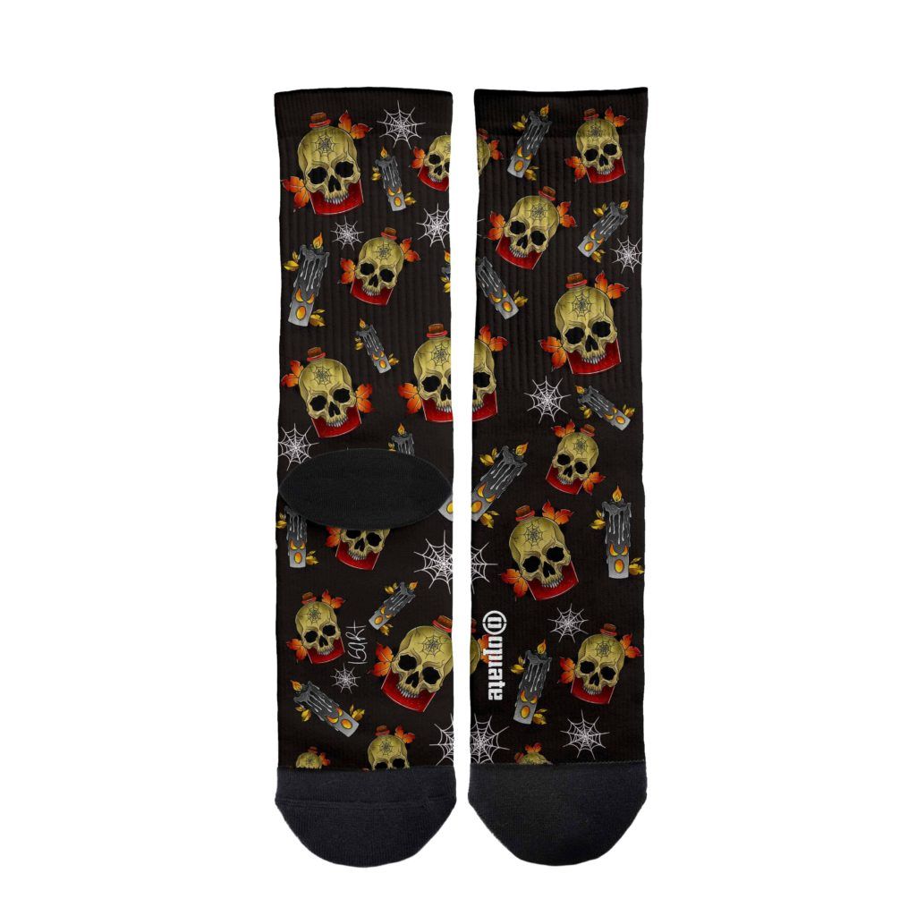 Isart – socks – Halloween Black