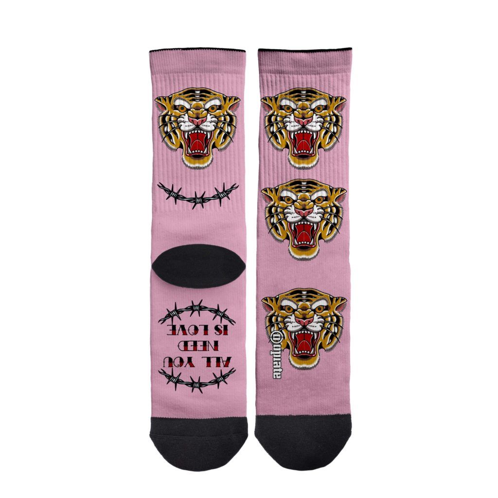 Jonathan Lusbin – socks – Pink Tigers