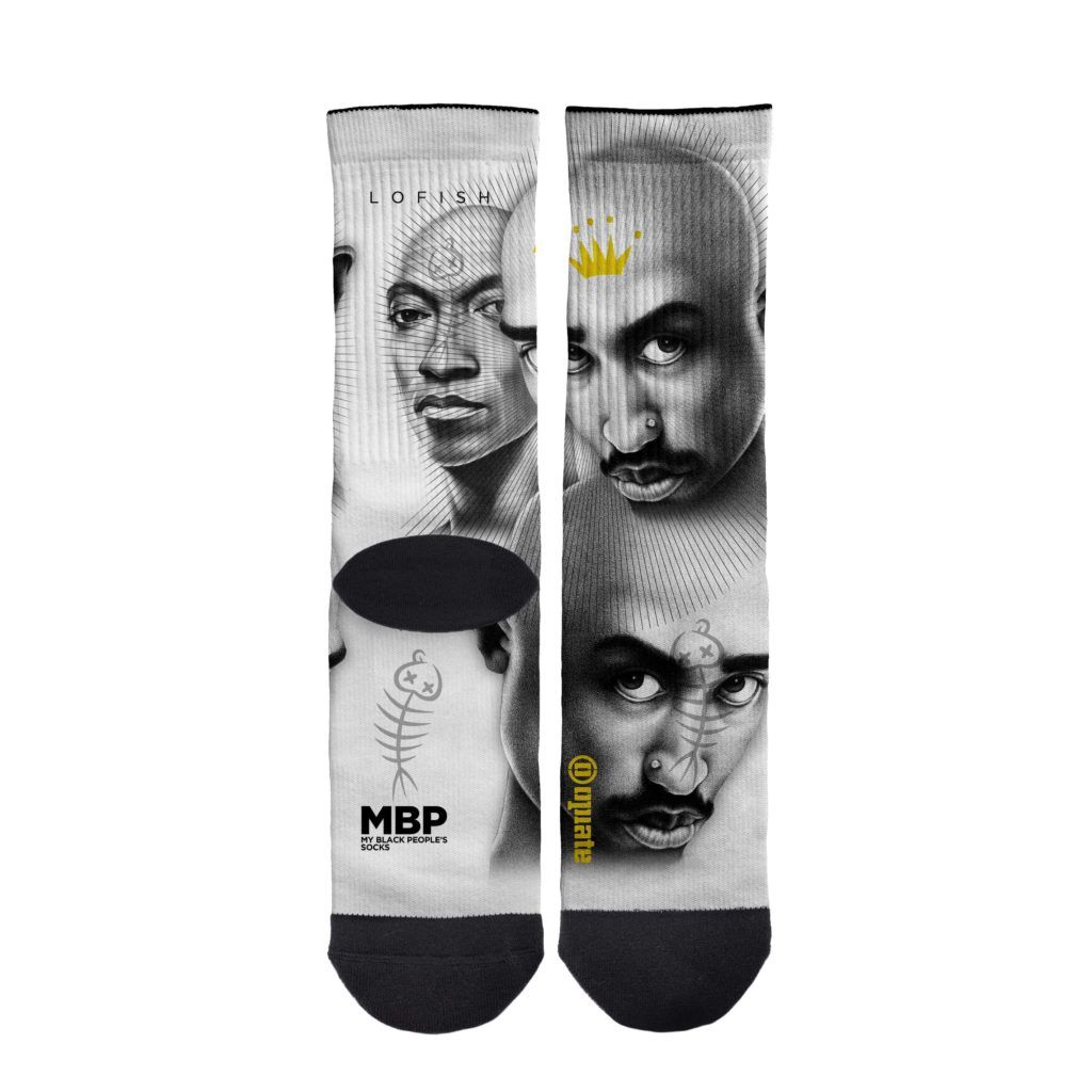 Lofish – socks – 2Pac White
