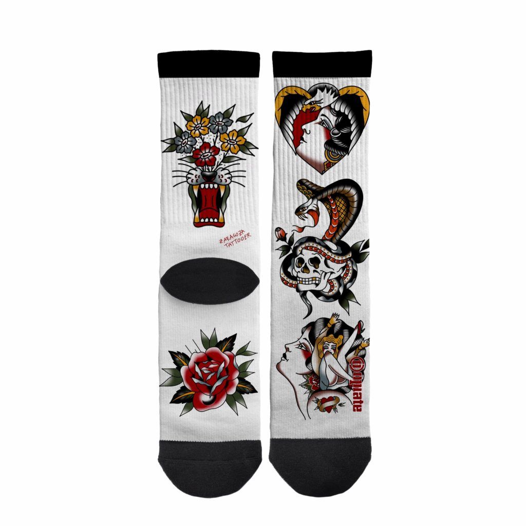 Zaragoza Tattooer – socks – Old School Mix