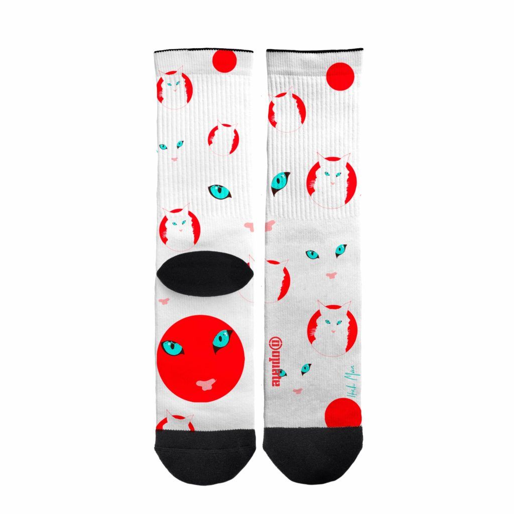 Ikah Moon – socks – Gatito Blanco