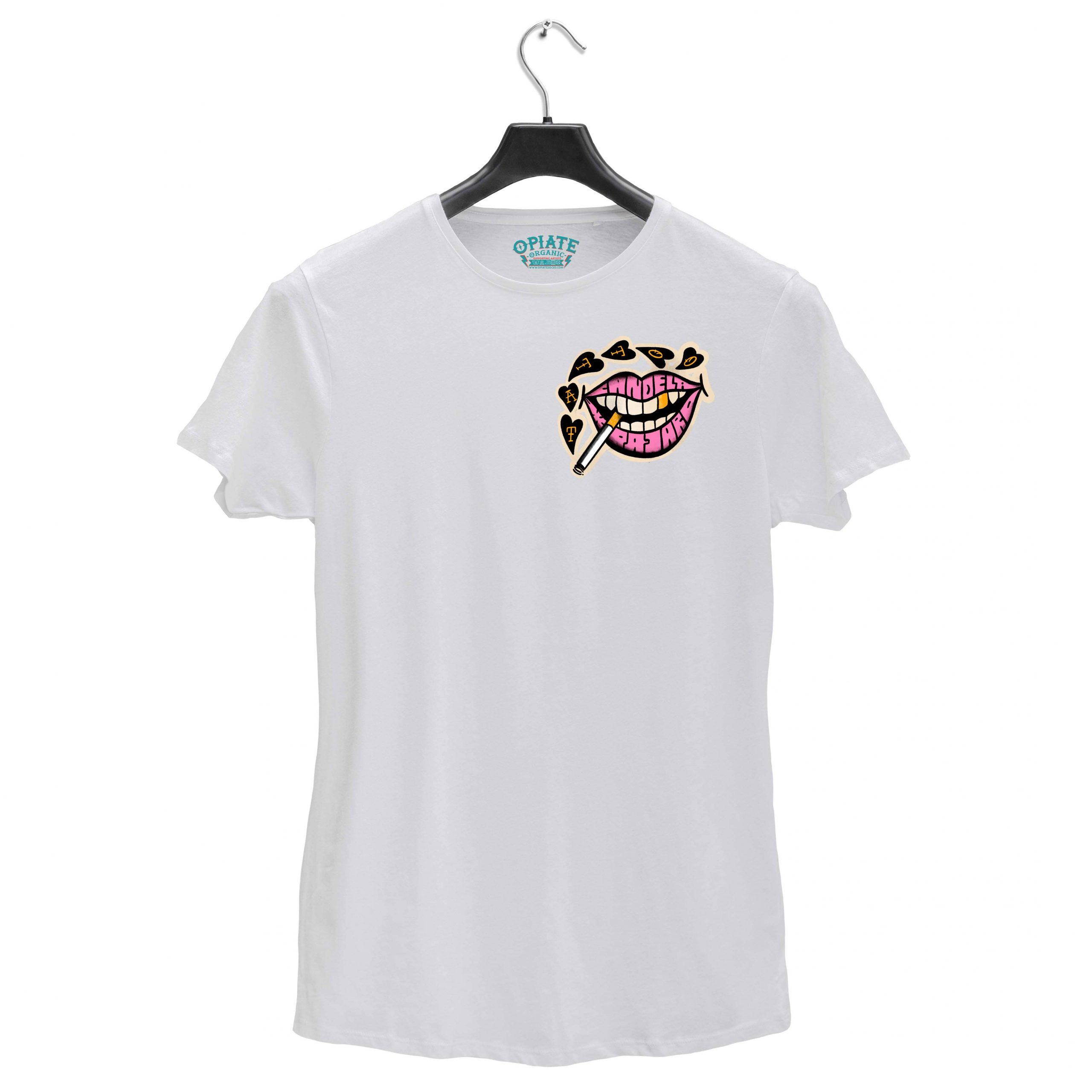 Camiseta CANDELA PAJARO - BOCA - Blanca - FRONT