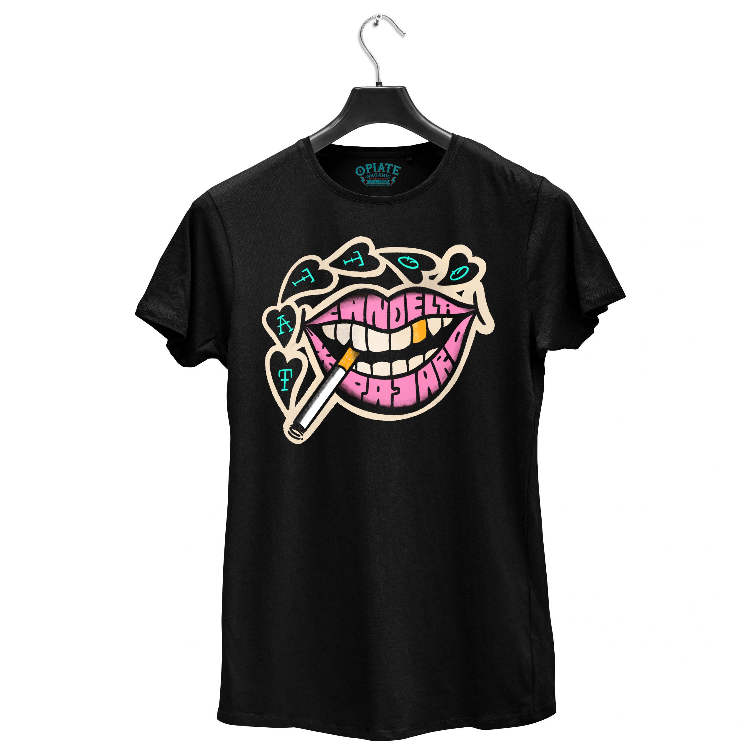 Candela Pájaro – black tshirt – Boca