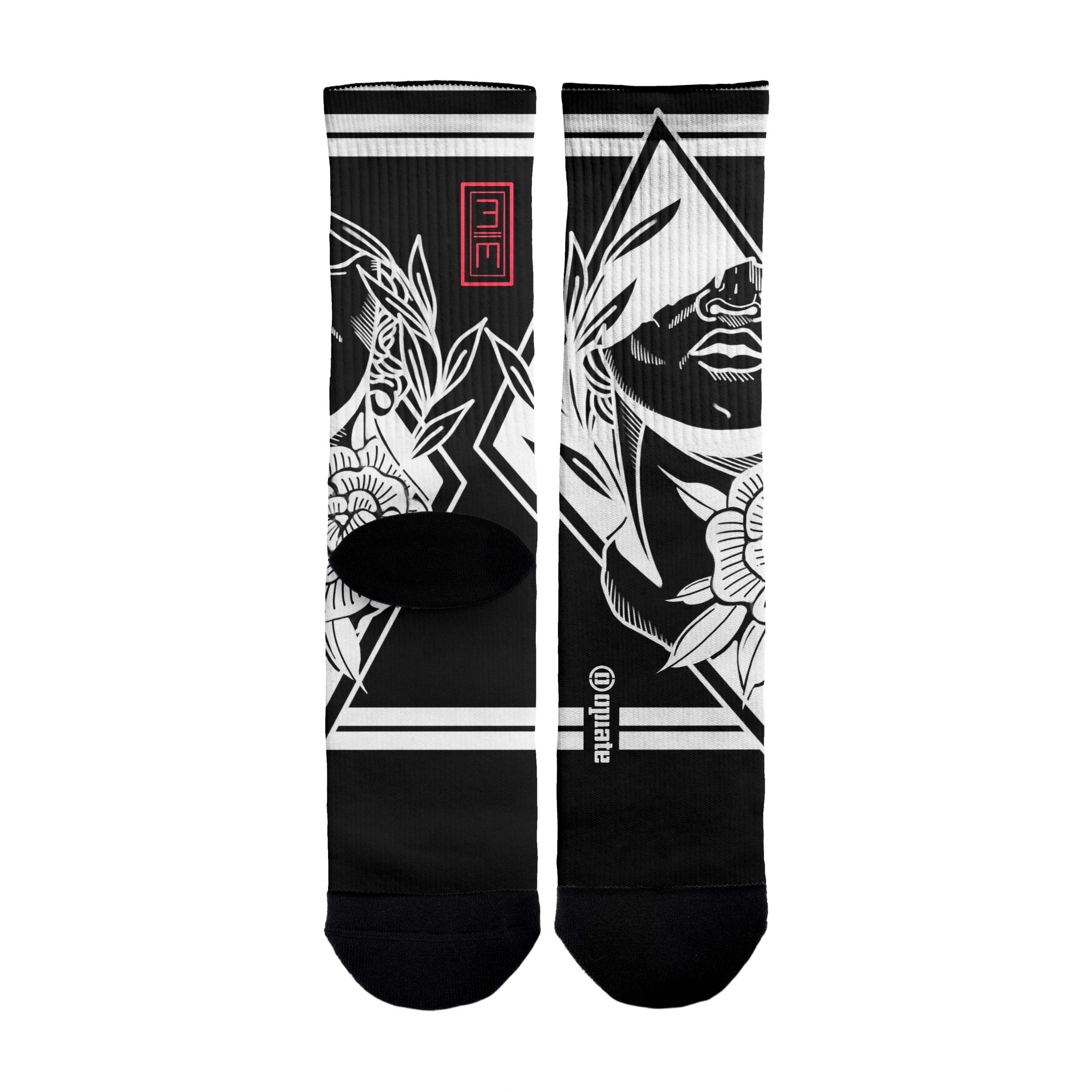 Edu Manadrina – socks – Renacimiento negro