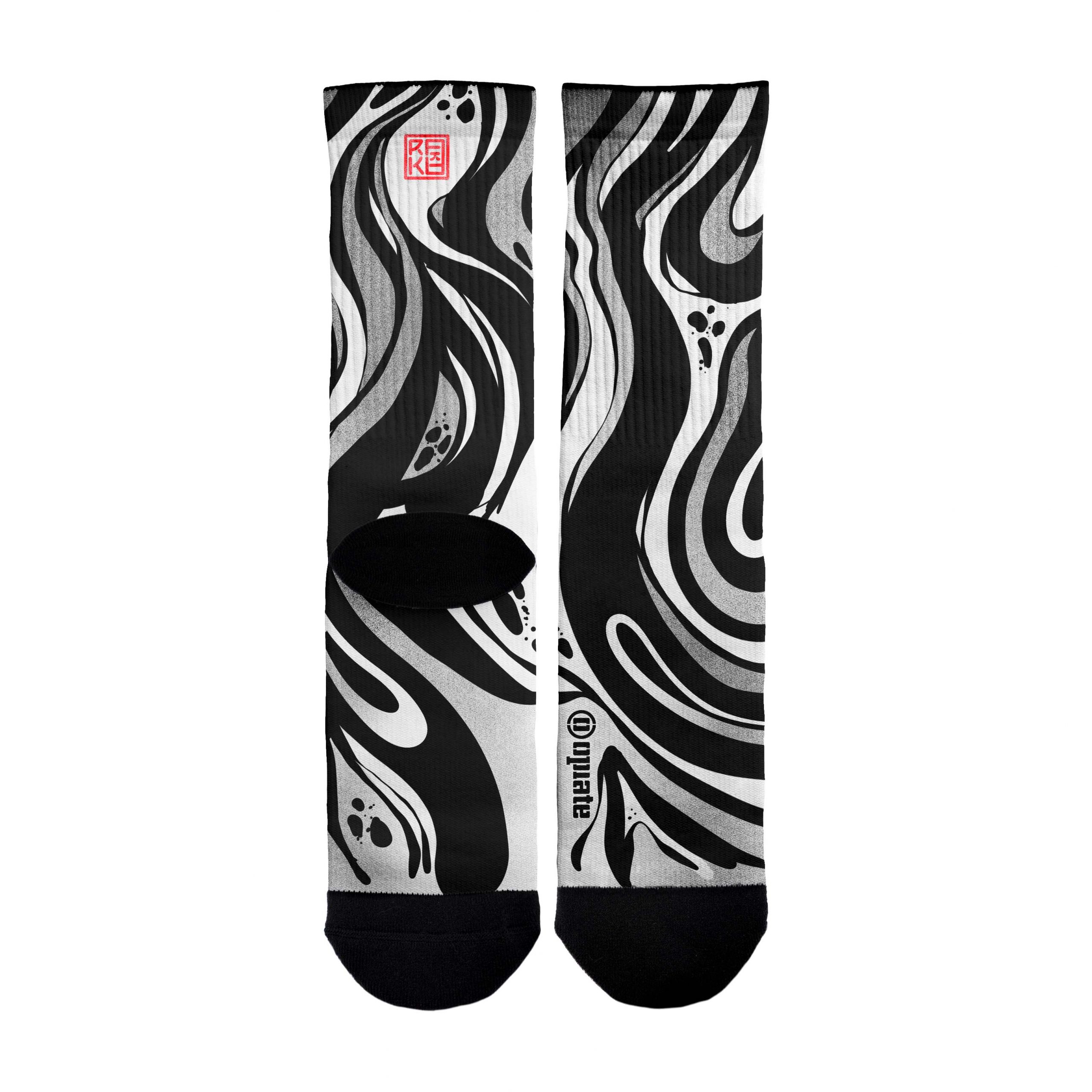 Rakka – socks – Black Flow