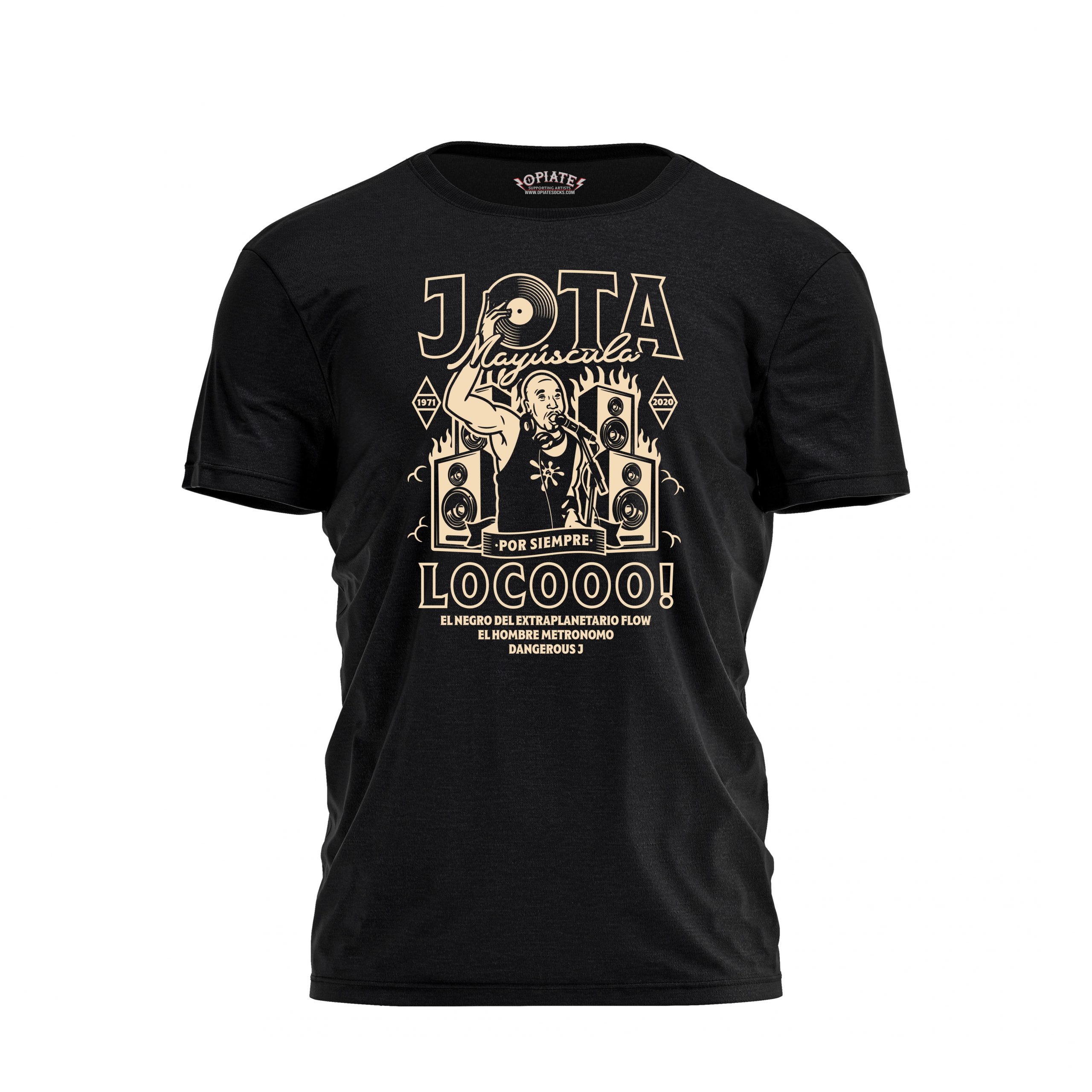 Jota Mayúscula – black tshirt – Locoo